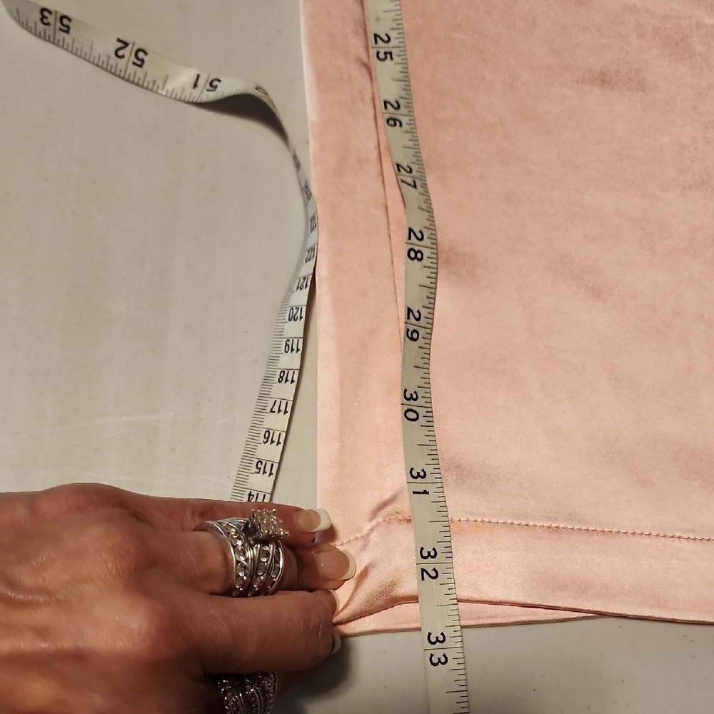 Good American NWT Women's Bubble Pink Satin Trousers In Size 4 - Picture 8 of 9